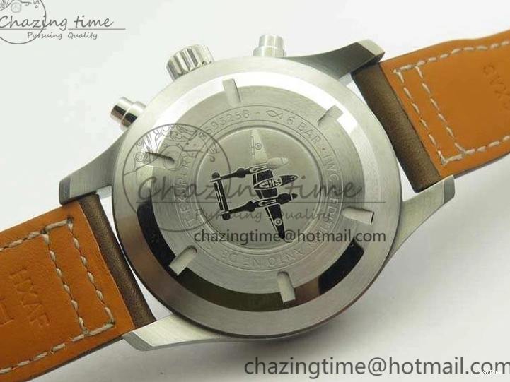 MIROTIME 0523 SunProtective Pilot Chrono IW377713 ZF 1:1 Best Edition Brown Dial On Brown Leather Strap A 7214
